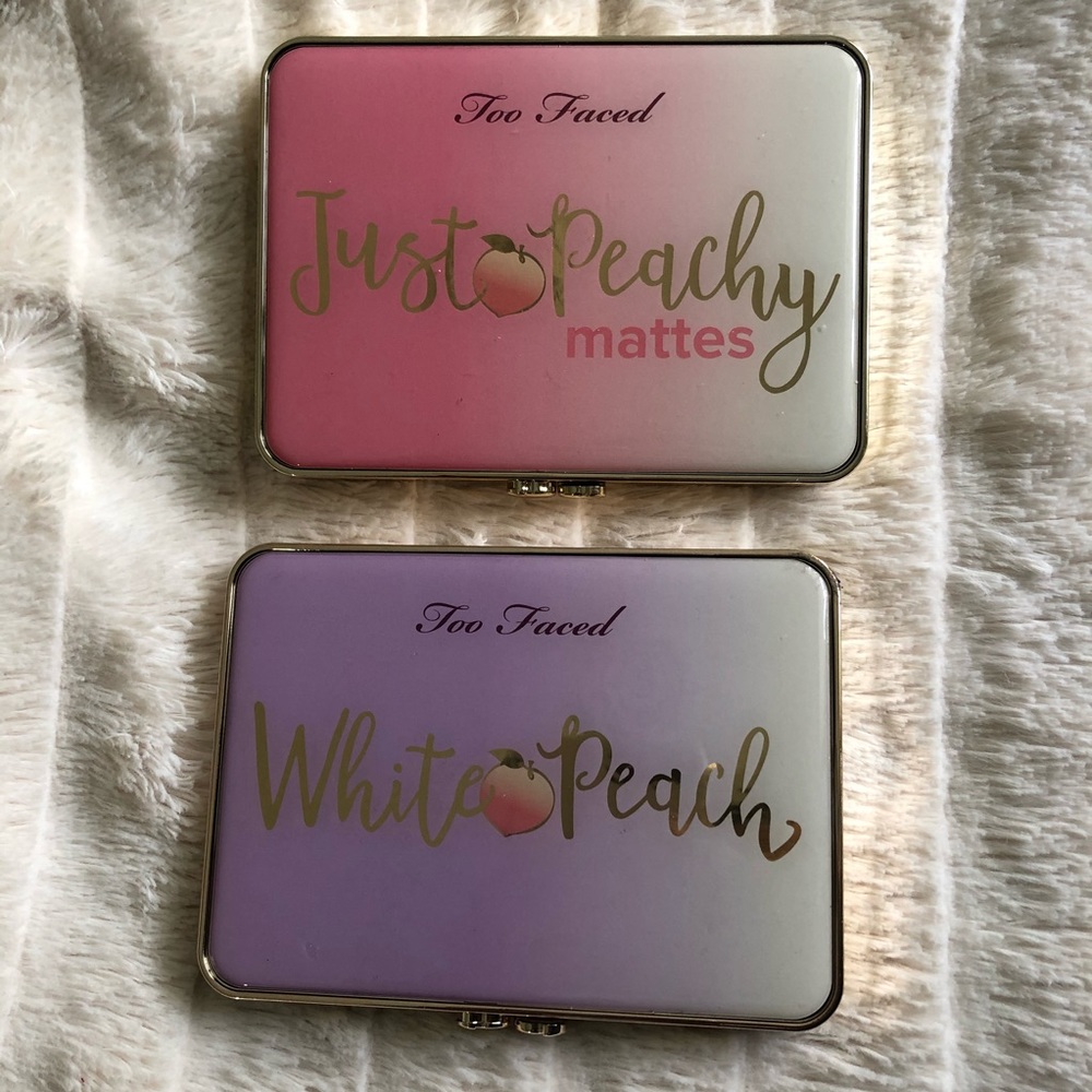 LIKE NEW TOO FACED PEACH EYESHADOW BUNDLE!!